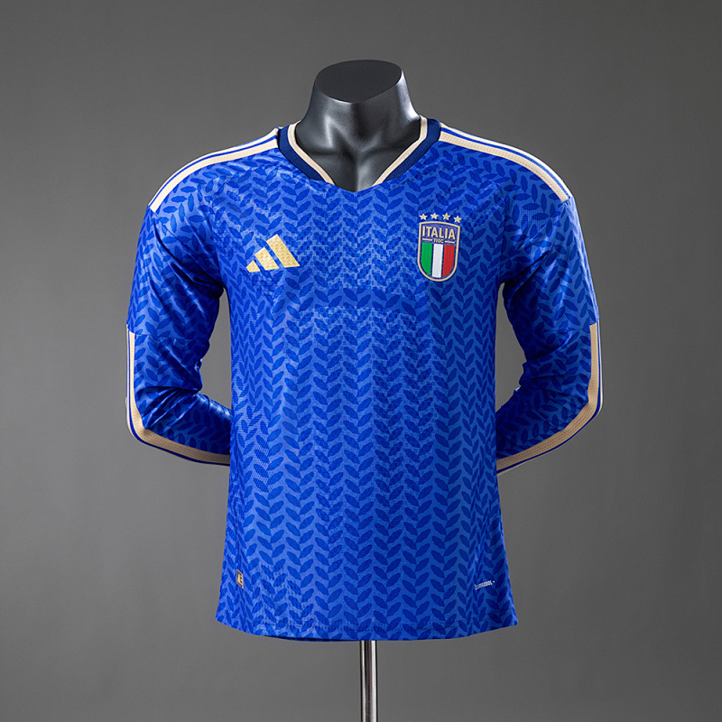 Italy 2026 Home Player Version Long-Sleeve Jersey S-4XL